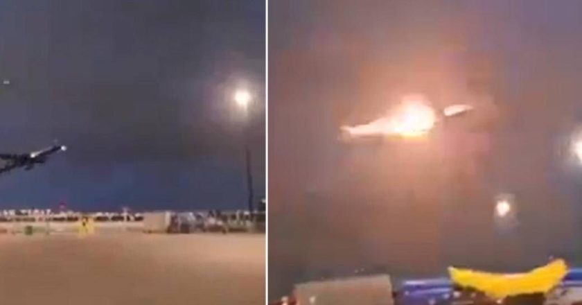 Avión de Air Canadá se incendia durante su despegue en el aeropuerto de Toronto