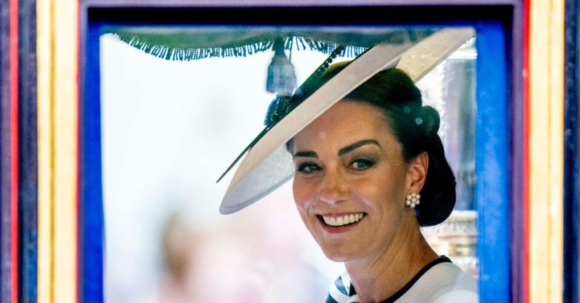 Kate Middleton aparece por primera vez en público en el desfile de cumpleaños del rey tras ser diagnosticada de cáncer