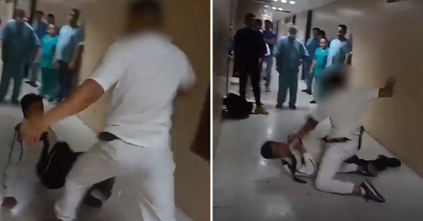 Enfermero agrede a guardia de seguridad en IMSS de Puebla