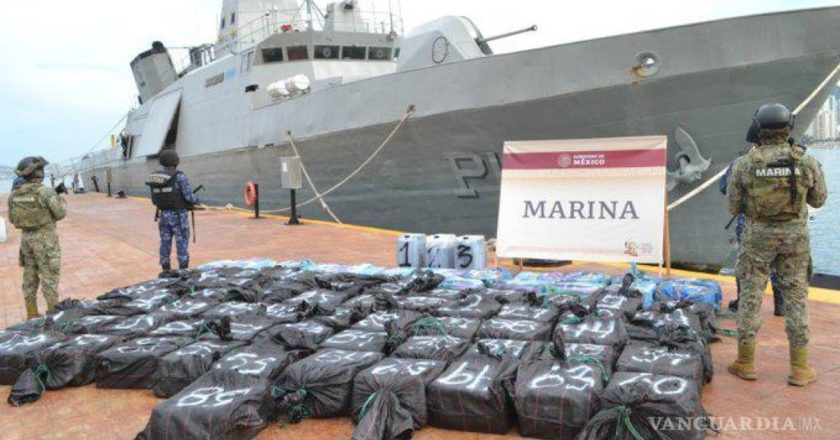 Marina asegura mil 500 kg de cocaína en Guerrero