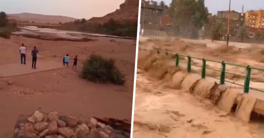 Suben a 10 los muertos por el arrastre de un autobús tras inundaciones en Marruecos