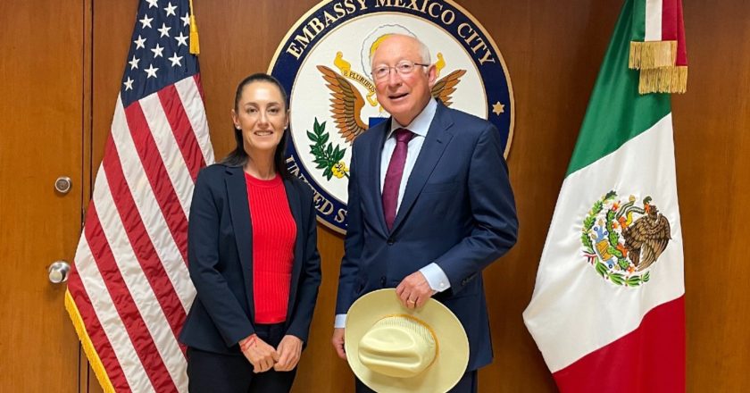 Embajador Ken Salazar se compromete a trabajar con Claudia Sheinbaum para una agenda integral