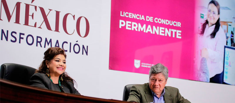 Clara Brugada presenta iniciativa para la licencia permanente en CDMX