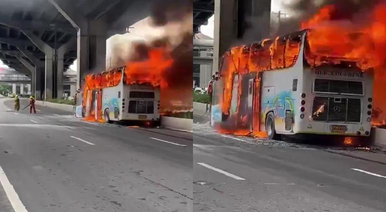 Se incendió autobús escolar en Tailandia, murieron más de 20 niños y varios maestros