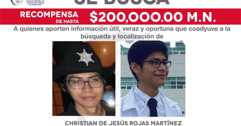 Fiscalía de Tamaulipas ofrece recompensa para dar con el presunto atacante de la joven Melanie