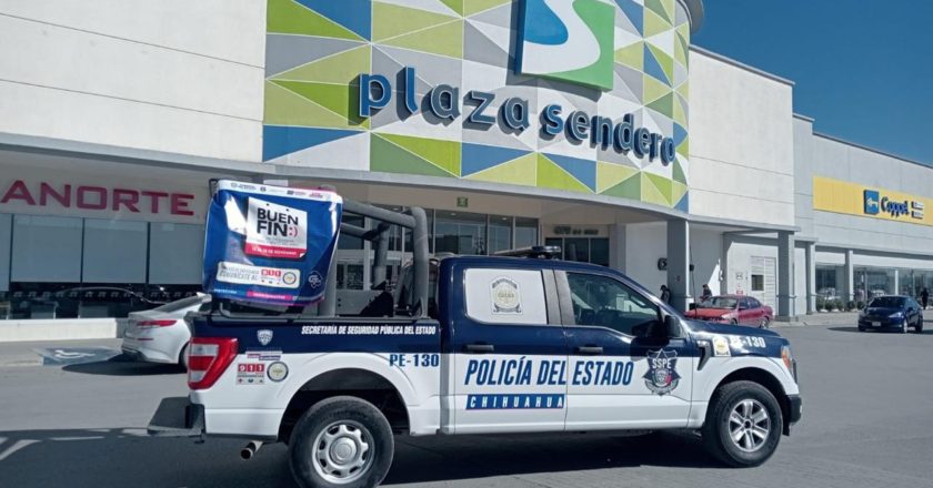 Garantiza SSPE seguridad de chihuahuenses este Buen Fin con operativo en zonas comerciales del estado